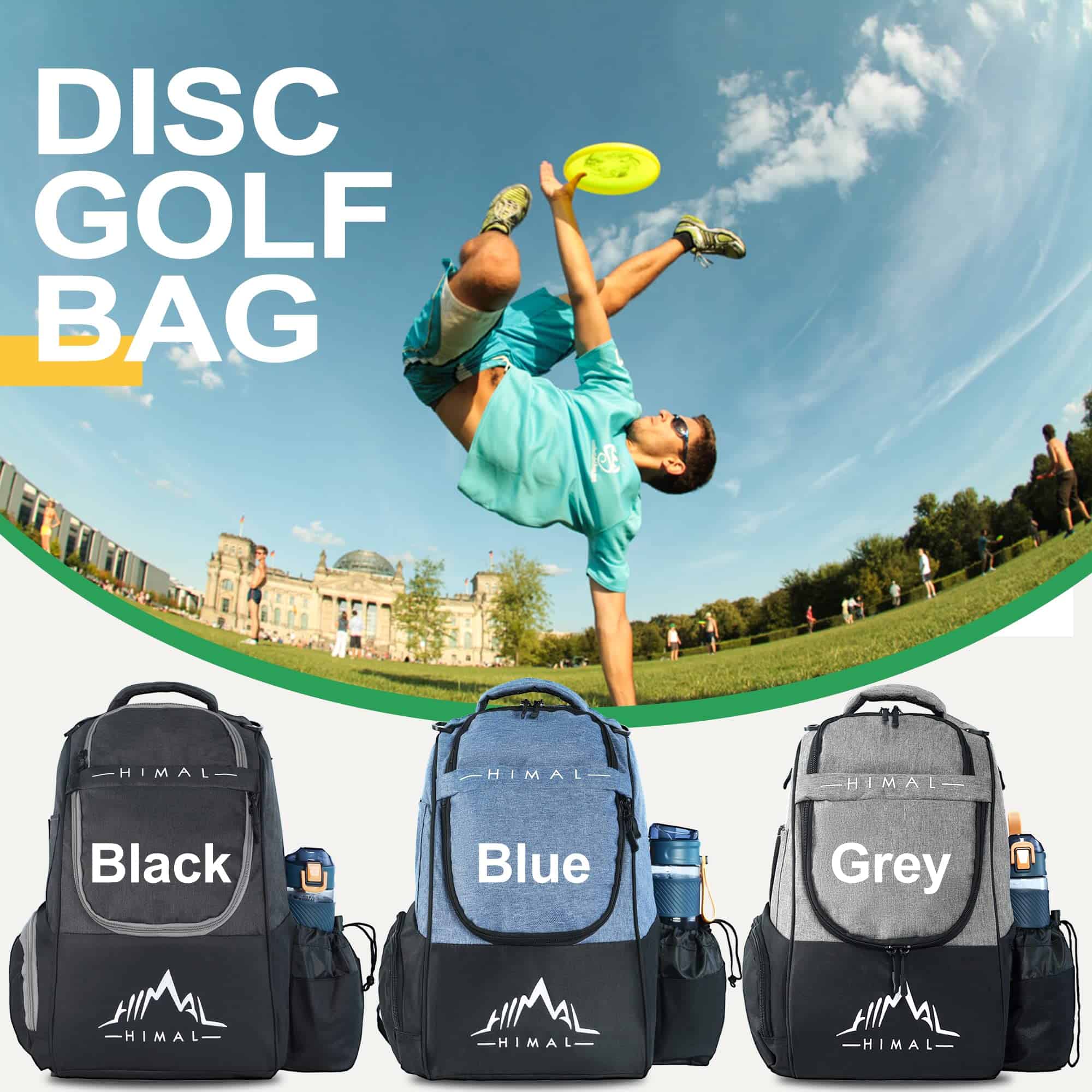 Bolso de Disc Golf HIMAL HIMAL con una Capacidad de 22+ - Imagen 8