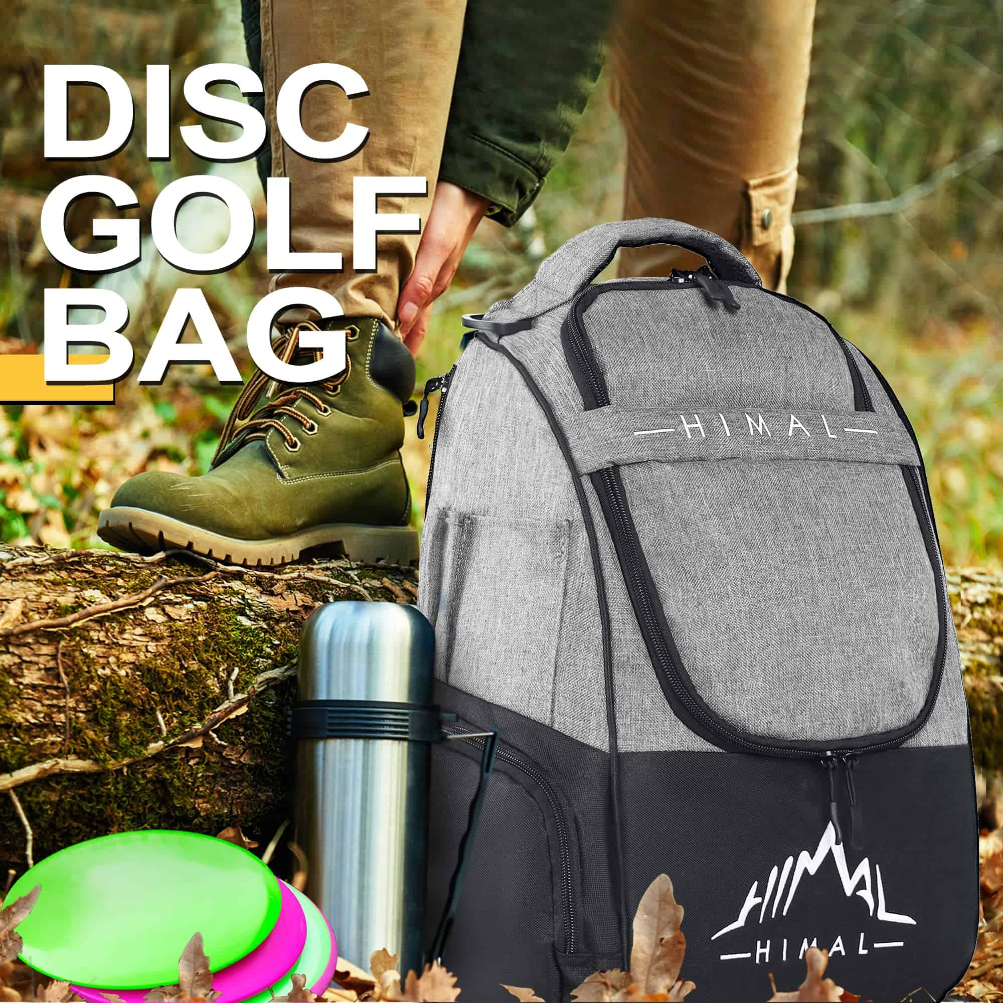 Bolso de Disc Golf HIMAL HIMAL con una Capacidad de 22+ - Imagen 6
