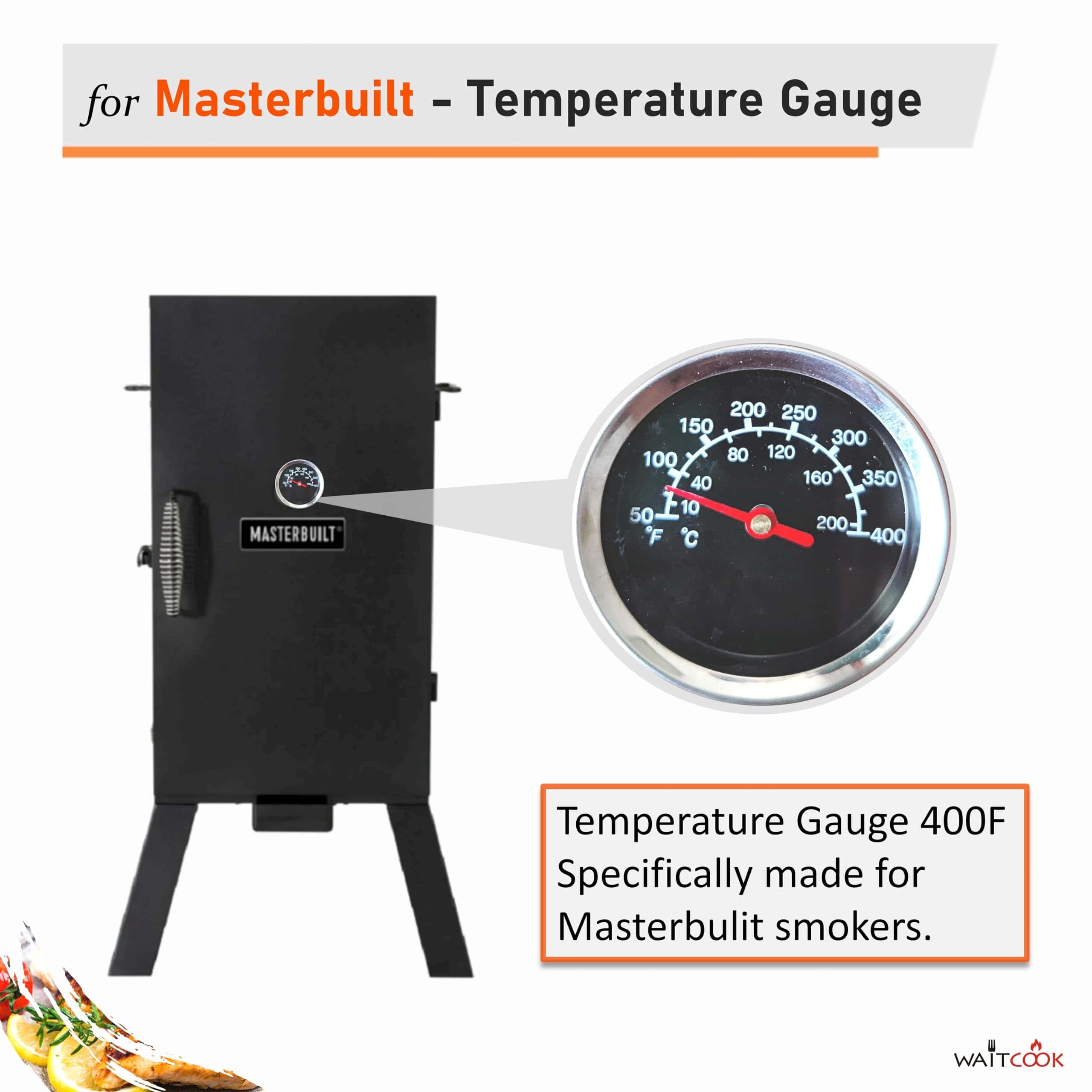 Termómetro Parrilla Pack de 2 Temperatura Medidor de - Imagen 5