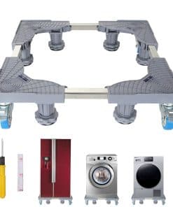 Base Ajustable para Lavadora con 4 Ruedas de Goma