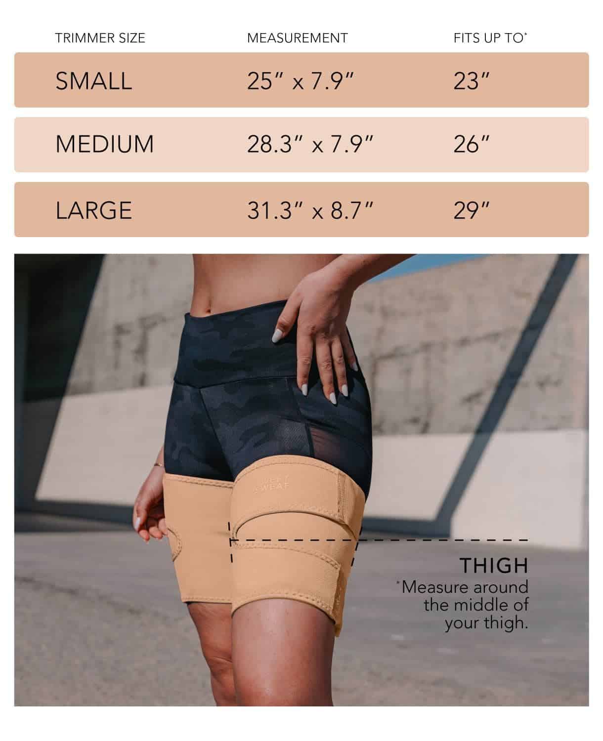 Sweet Sweat Tonificado Muslos Recortadores para Hombres y - Imagen 4