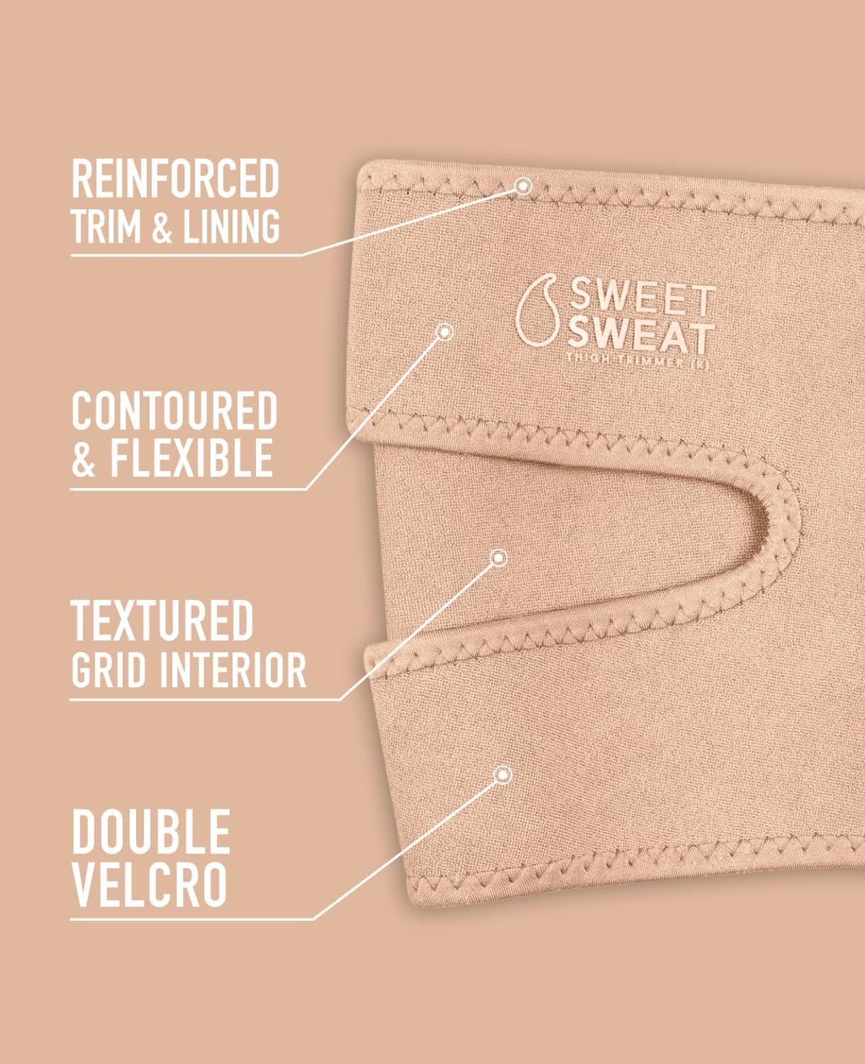 Sweet Sweat Tonificado Muslos Recortadores para Hombres y - Imagen 3