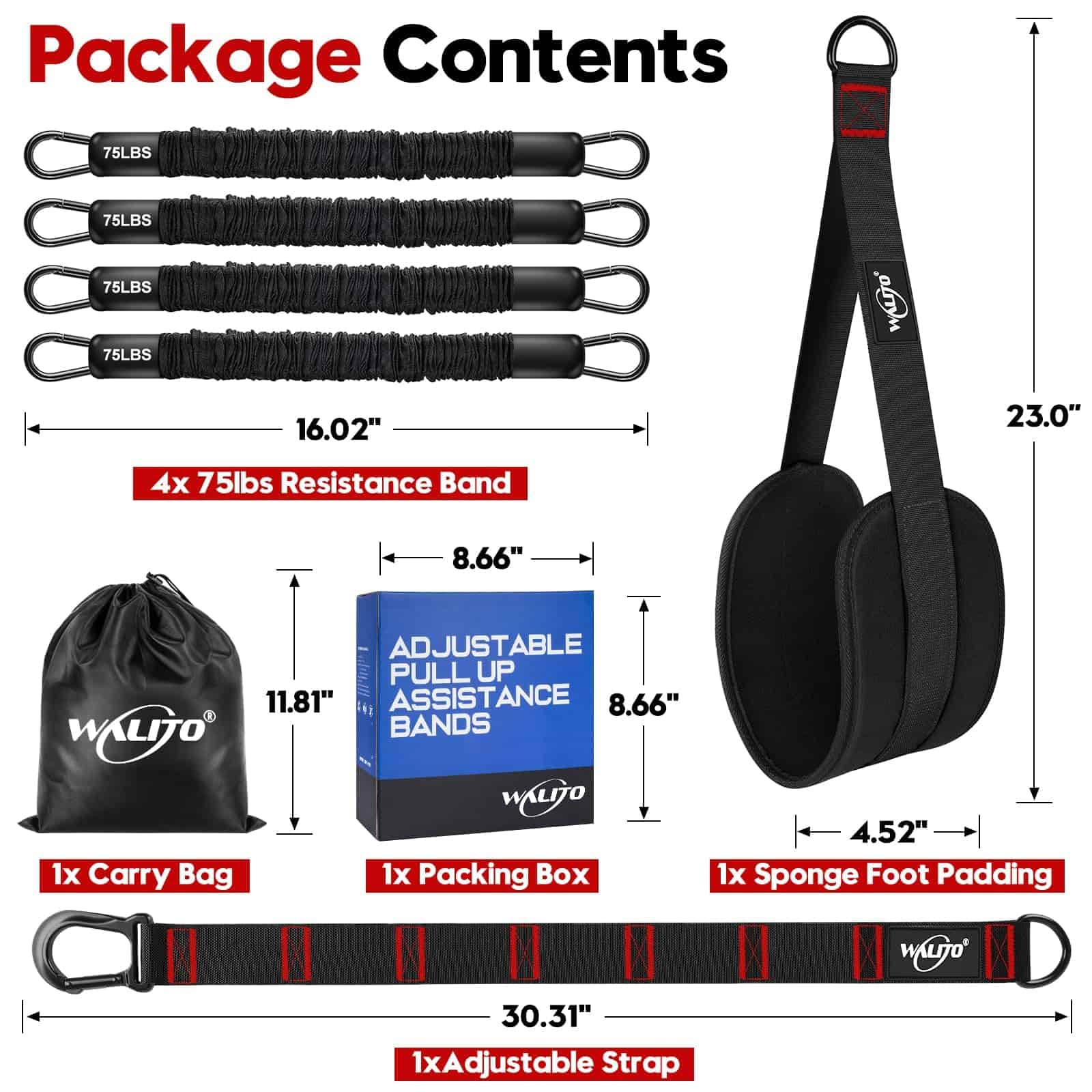 Bandas de asistencia para dominadas 300 lbs, Bandas de - Imagen 9