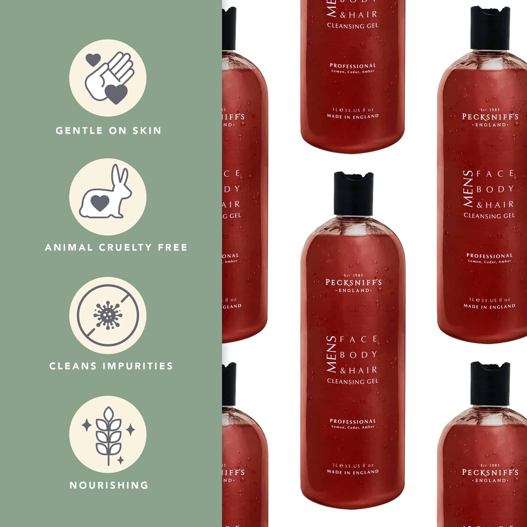 Gel de limpieza 3 en 1 profesional de Pecksniff's | 1L/1000 - Imagen 5