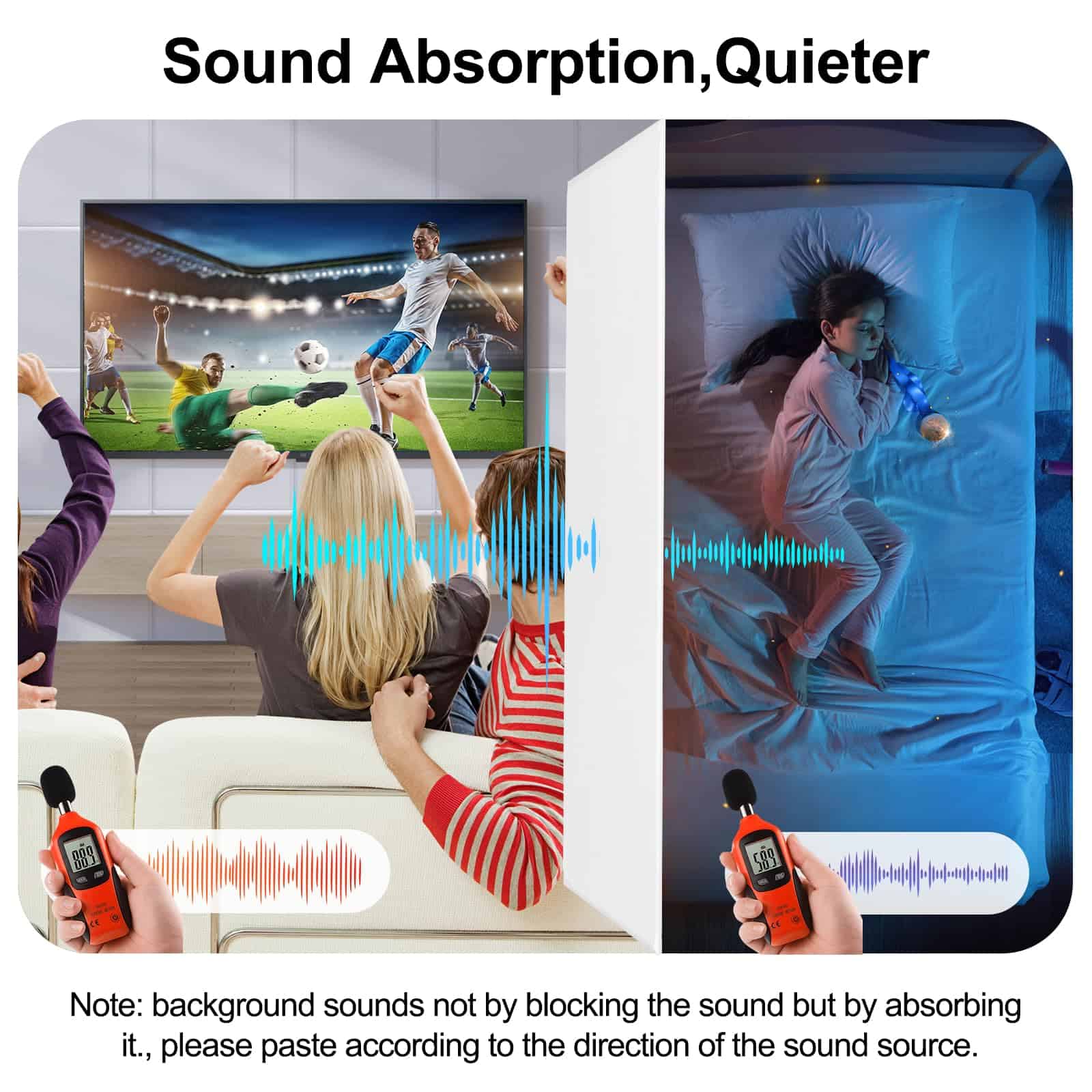 18 Paquete Paneles Acústicos Blancos 12"X12"X 0.4" Paneles - Imagen 7