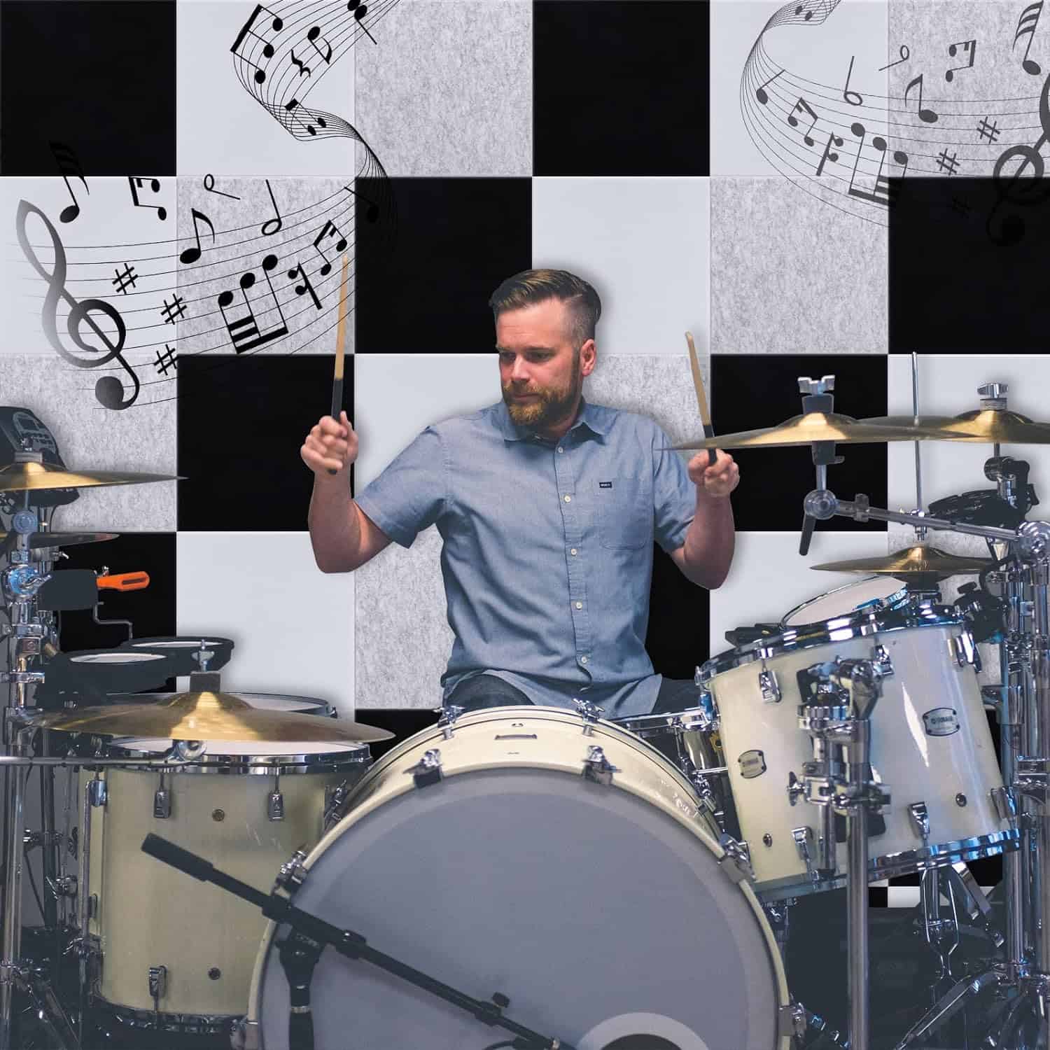 18 Paquete Paneles Acústicos Blancos 12"X12"X 0.4" Paneles - Imagen 6