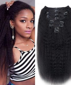 Extensiones de Cabello Clip in de Cabello Humano Real Doble