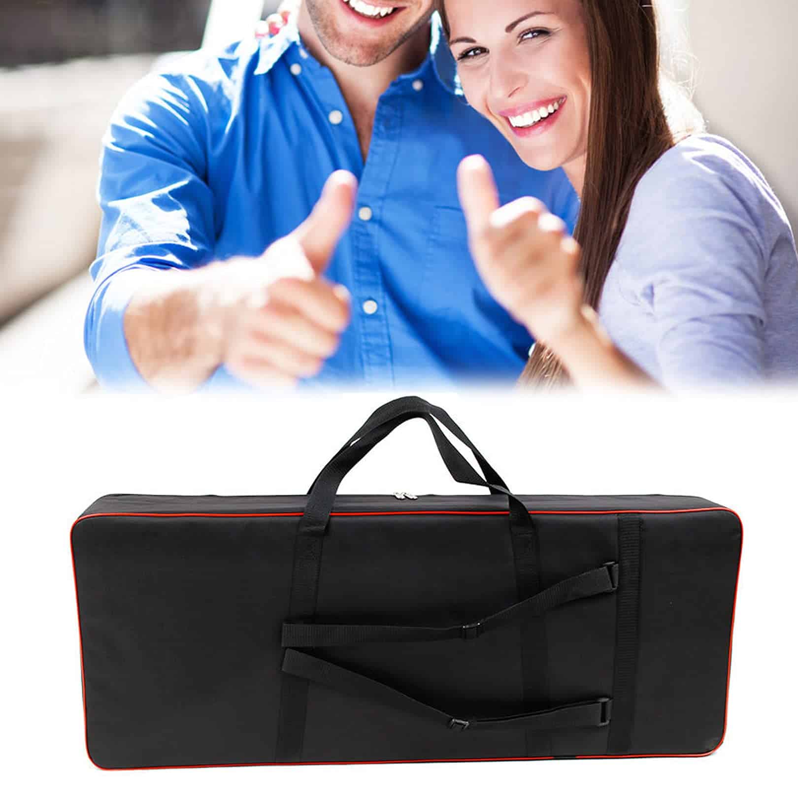 Funda para teclado de 61 teclas Vilihkc, -Rojo - Imagen 9