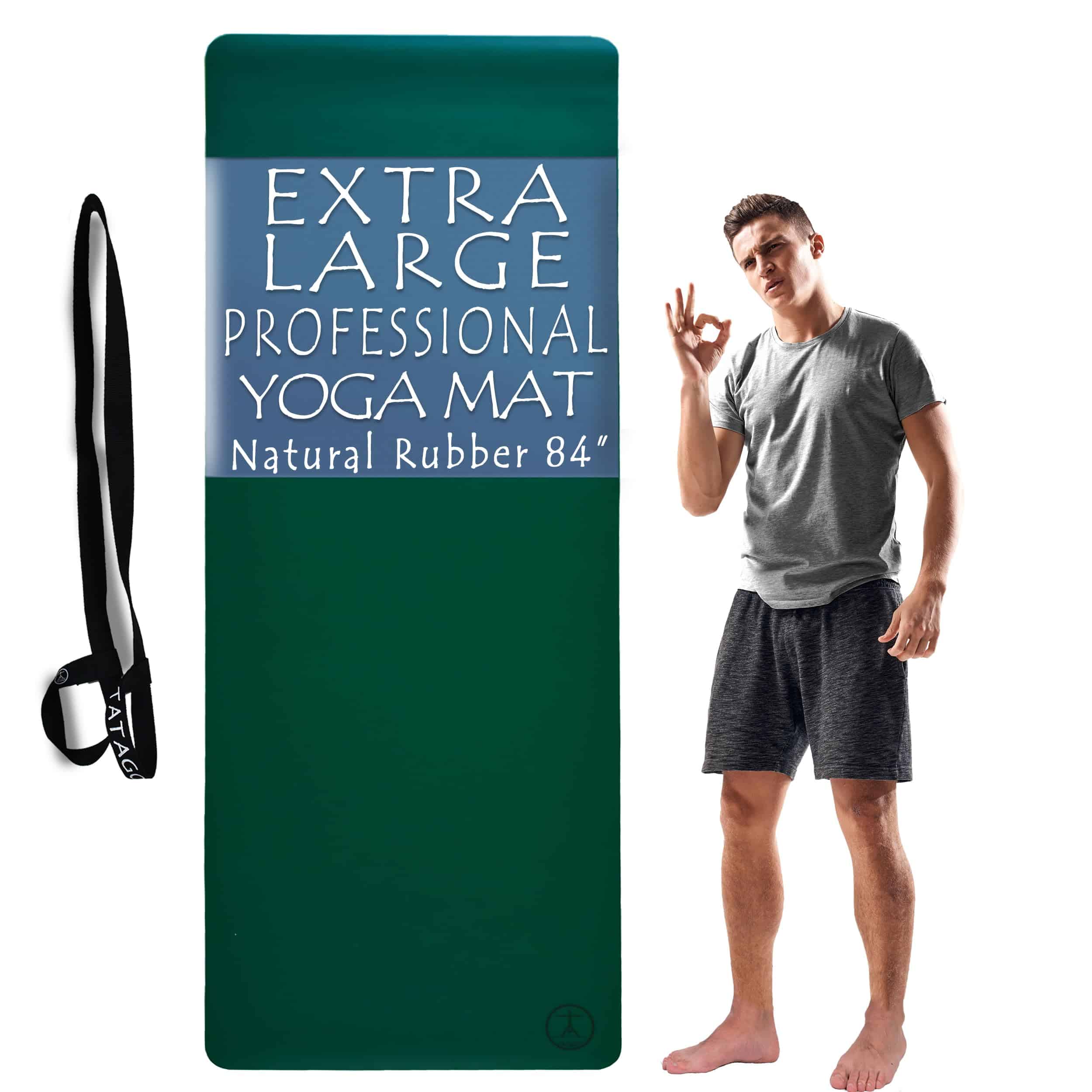 Tapete de Yoga de Caucho Natural Extra Grande Tatago