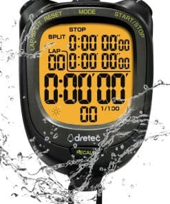 Cronómetro digital dretec resistente al agua con luz de