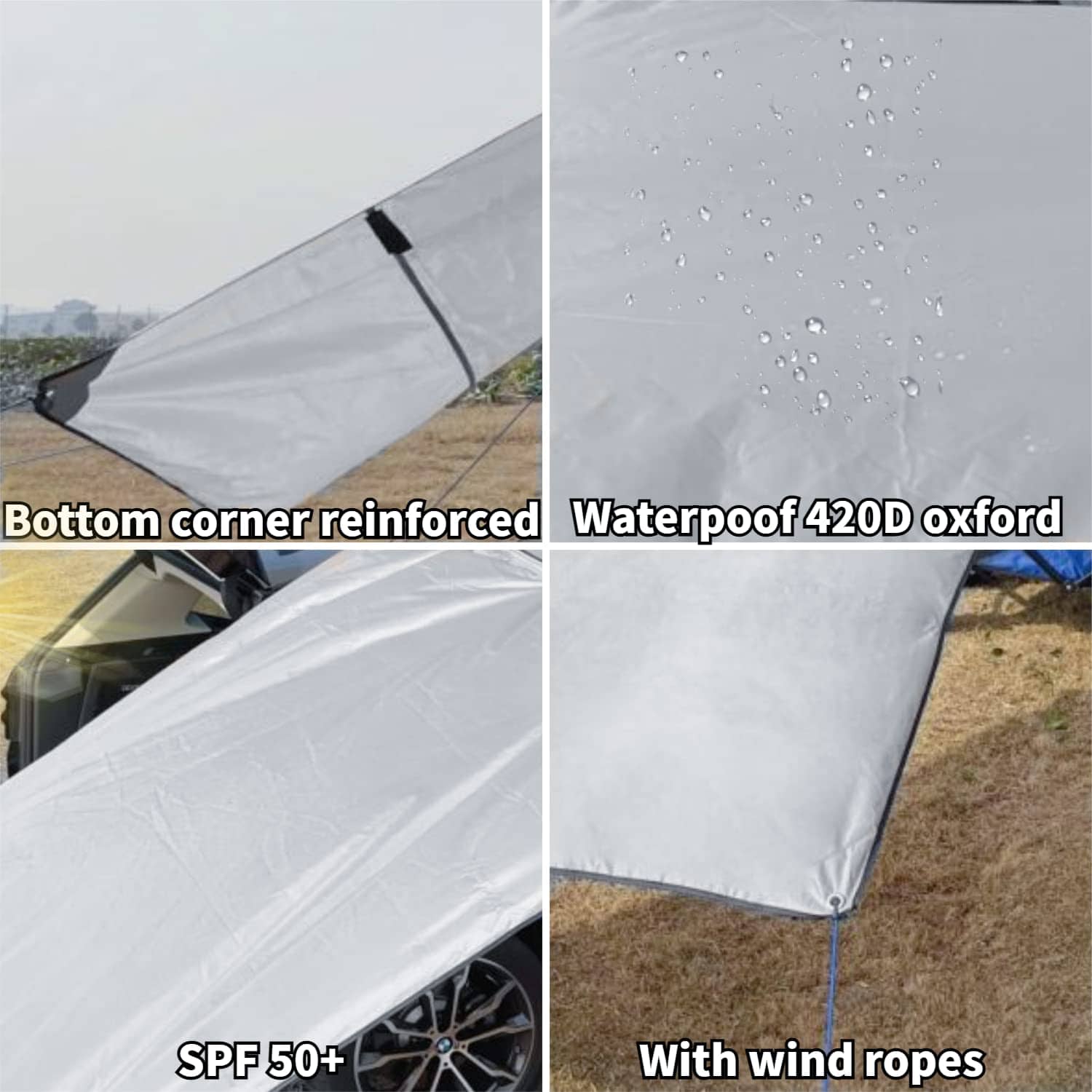 Pared lateral impermeable para toldo de coche DANCHEL - Imagen 5