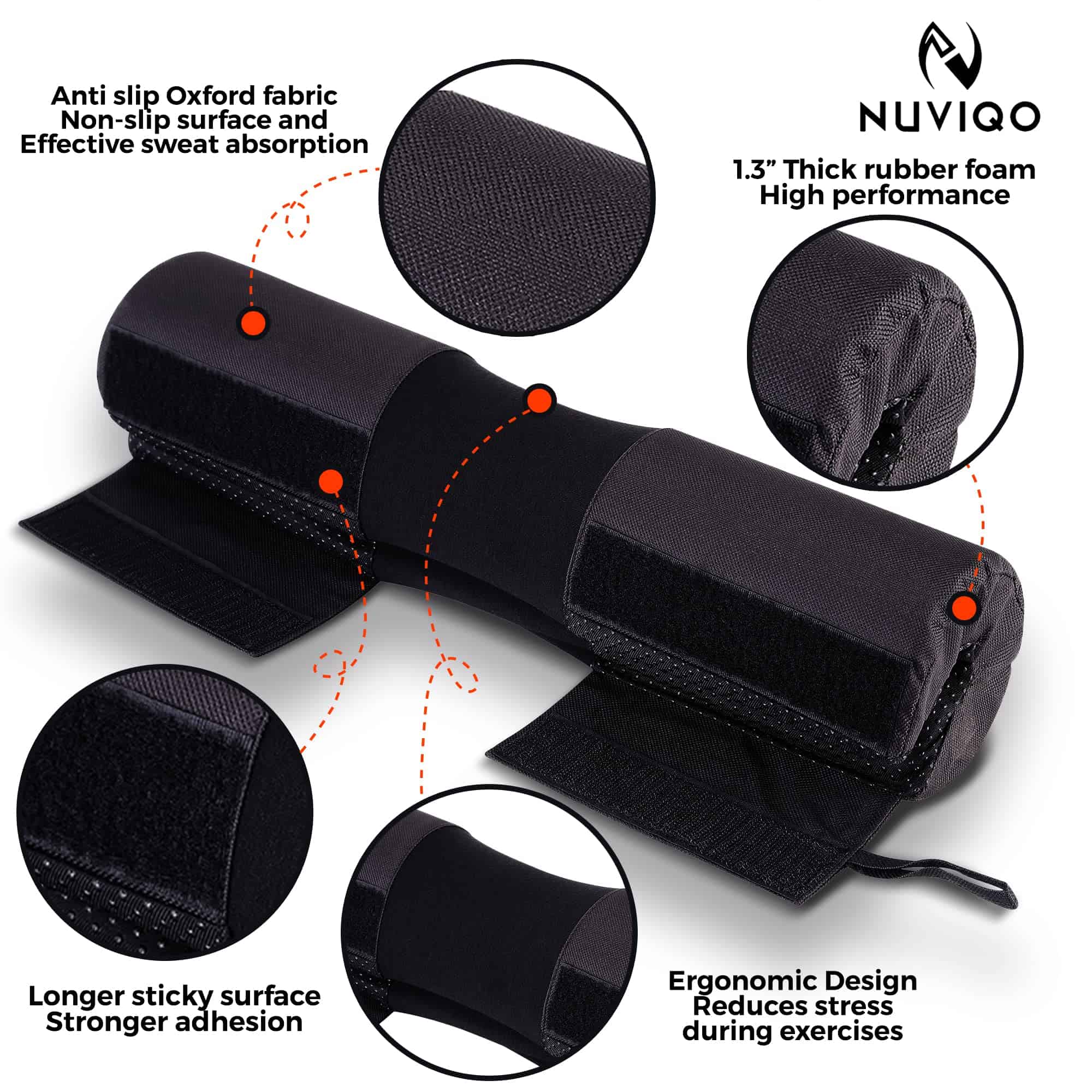 Barbell Pad Squat Pad for Lunges and Squats - Hip Thrust - Imagen 3