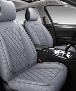 Fundas de Asiento de Cuero Transpirable Gris LINGVIDO,