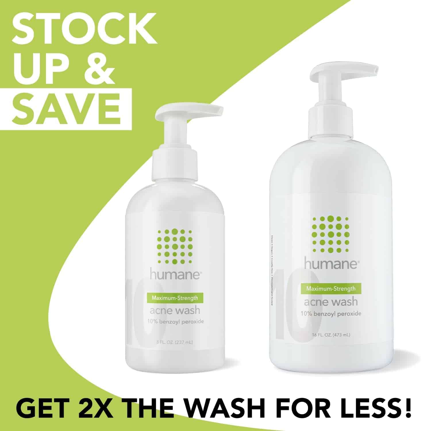 Humane Benzoyl Peroxide Acne Body Wash - Tratamiento para - Imagen 4