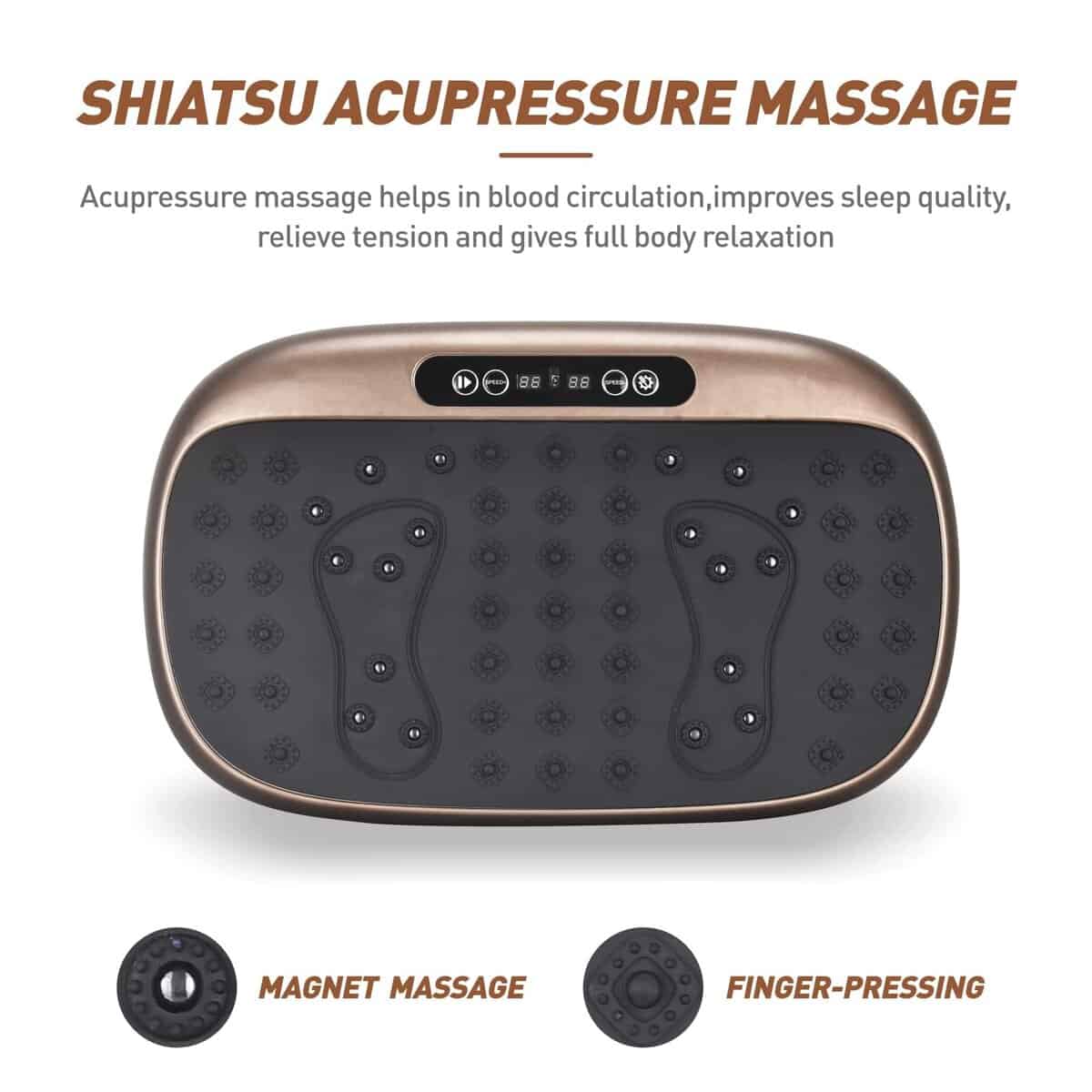 Máquina de Ejercicio de Placa de Vibración -Atom Brown - Imagen 5