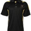Playera Polo C8 Corvette Racing Pegasus: Negra/Amarilla