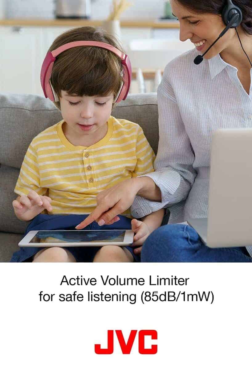 Audífonos para niños JVC Bluetooth, 16 horas de - Imagen 3