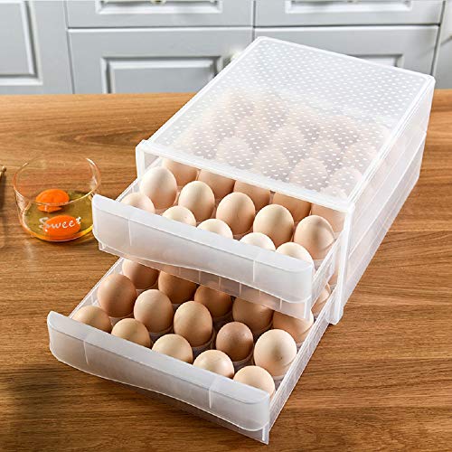 Porta huevos para refrigerador, contenedor de