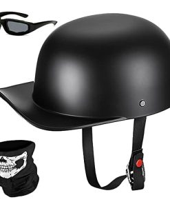 Casco de Béisbol para Motocicleta Yesmotor de Media Capa