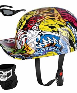 Casco de Motocicleta de Béisbol para Bicicleta Cruiser