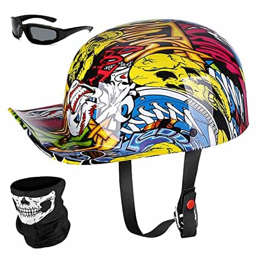 Casco de Motocicleta de Béisbol para Bicicleta Cruiser