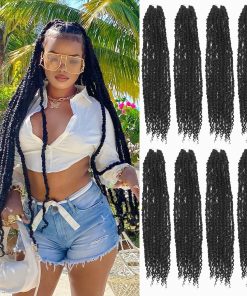 30 Pulgadas Passion Twist Crochet Hair 8 Paquetes de Pelo