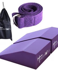 Par de Bloques en Cuña de Espuma para Yoga HarderWill 3 en