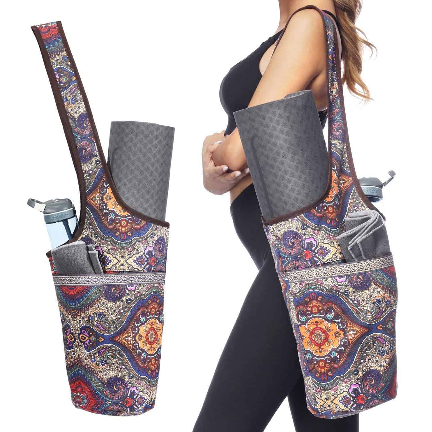 Bolso de Yoga ANIWEY con Gran Bolsillo y Bolsillo con
