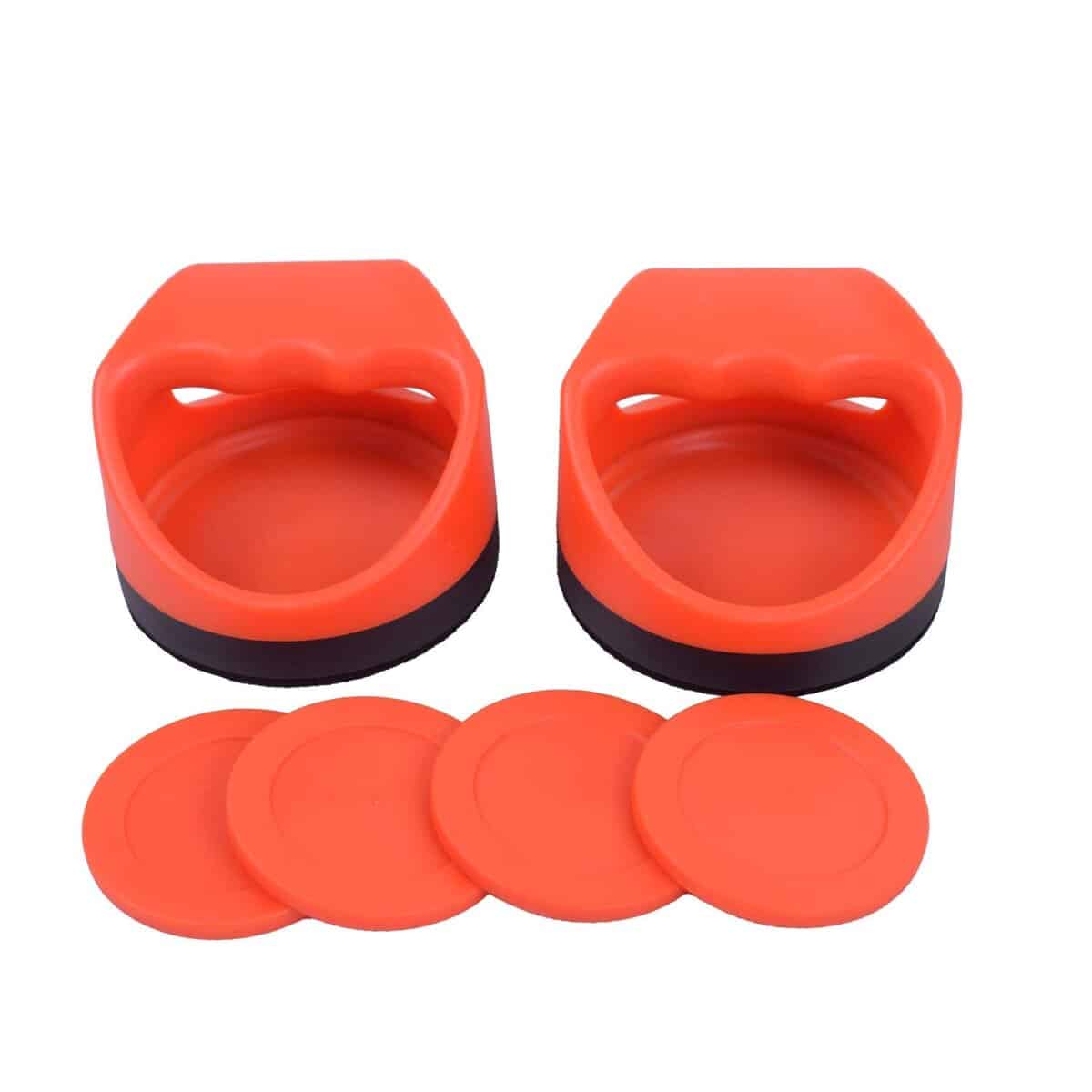 Juegos de Hockey Strikers Pushers, 2 PCS 4 pulgadas Rojo