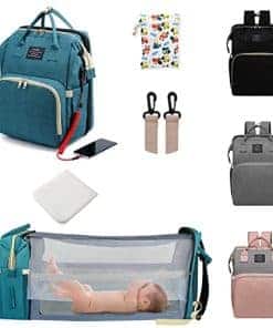 Bolso cambiador ANWTOTU con estación de cambio, mochila