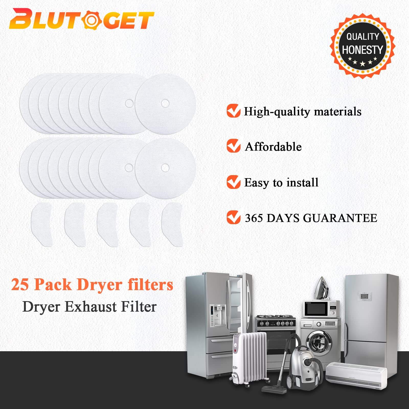 25PCS Filtro de Escape para Secadora de Tela para Panda por - Imagen 8