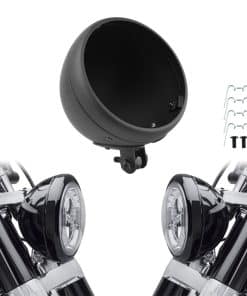 HDBUBALUS Faro de motocicleta de 7 pulgadas Carcasa de faro