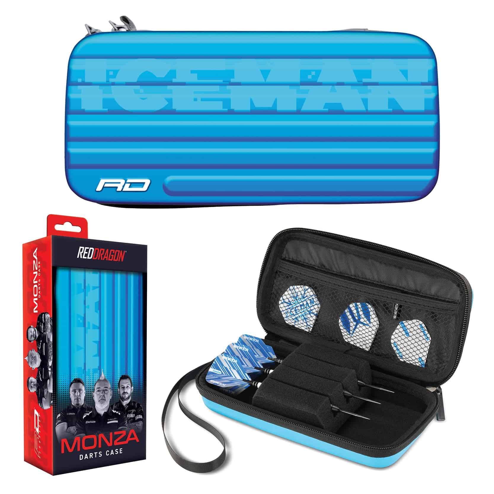 Estuche para dardos RED DRAGON Monza Iceman Azul