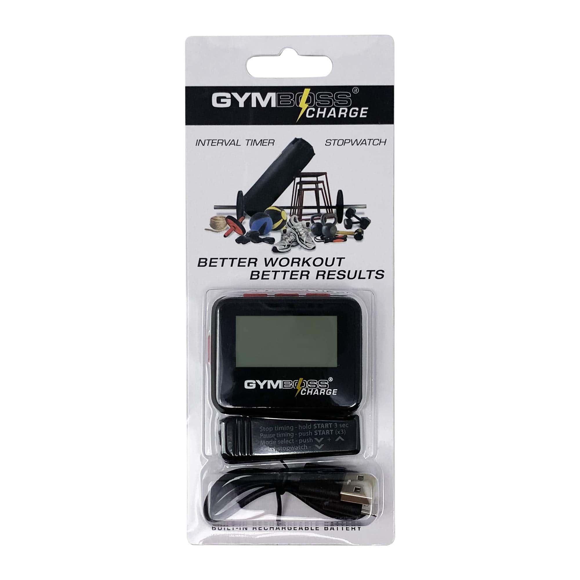 Gymboss Charge Interval Timer and Stopwatch & Watchstrap - - Imagen 8