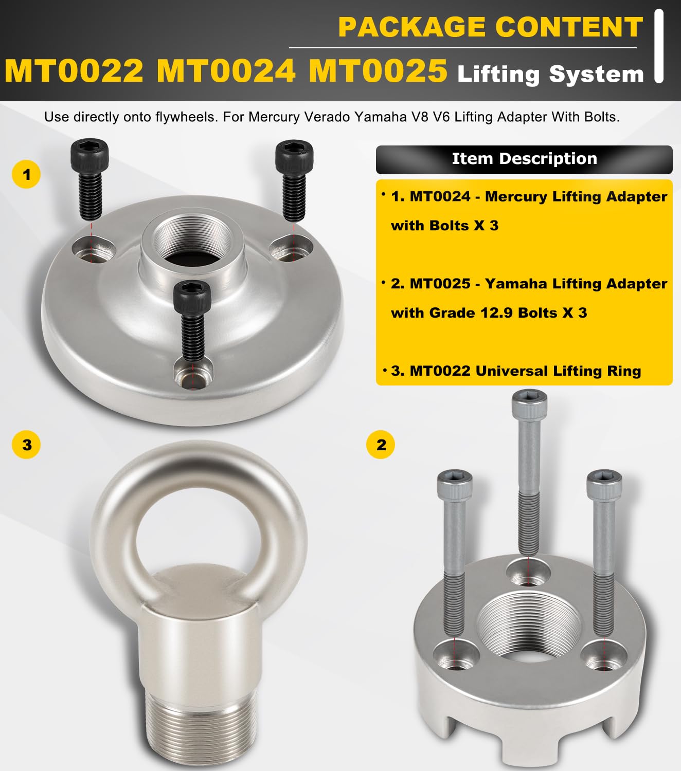3pcs Anillo de Elevación Universal MT0022, Para Adaptador - Imagen 6