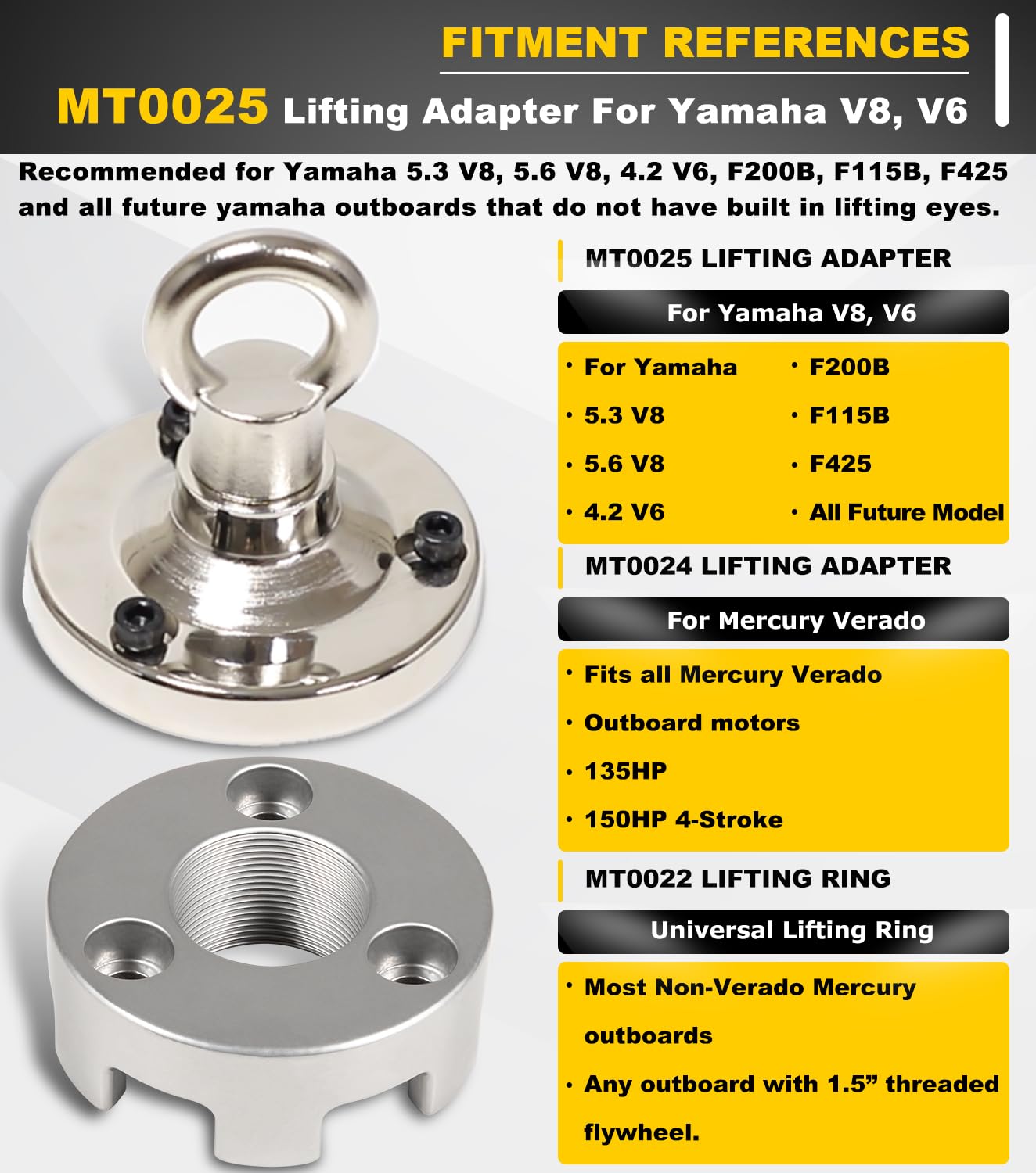 3pcs Anillo de Elevación Universal MT0022, Para Adaptador - Imagen 3