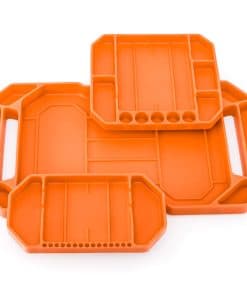 Juego de 3 bandejas de herramientas de silicona flexible