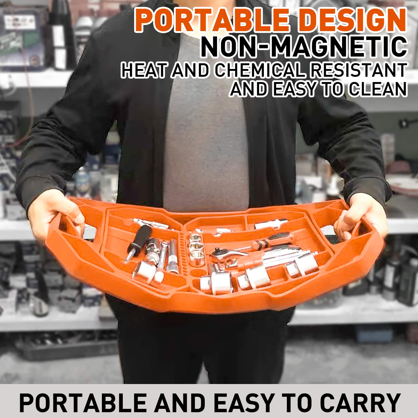 Juego de 3 bandejas de herramientas de silicona flexible - Imagen 6