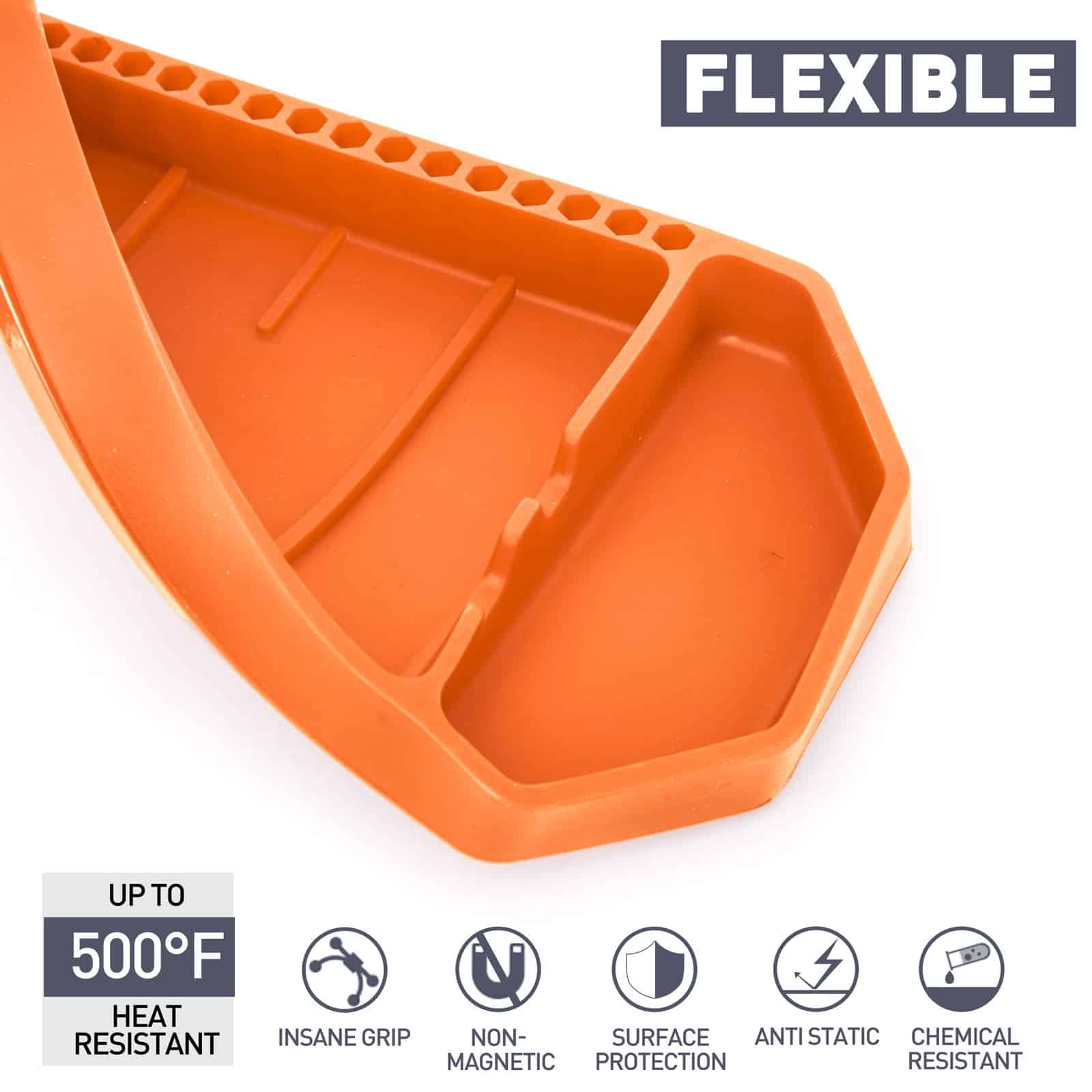 Juego de 3 bandejas de herramientas de silicona flexible - Imagen 5