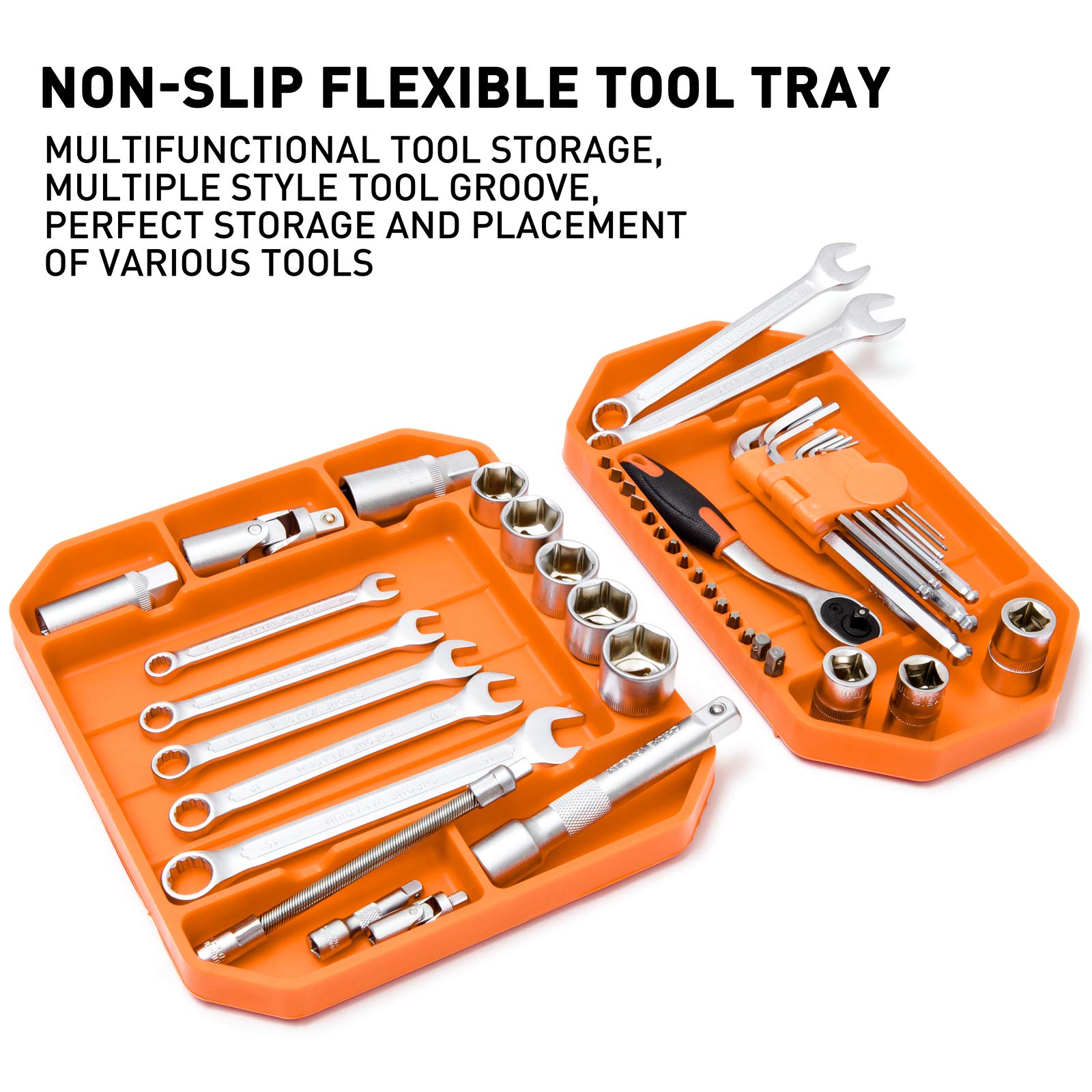 Juego de 3 bandejas de herramientas de silicona flexible - Imagen 4