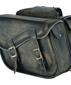 Bikers Place Motorcycle 2 Pc Large Throwover Distressed