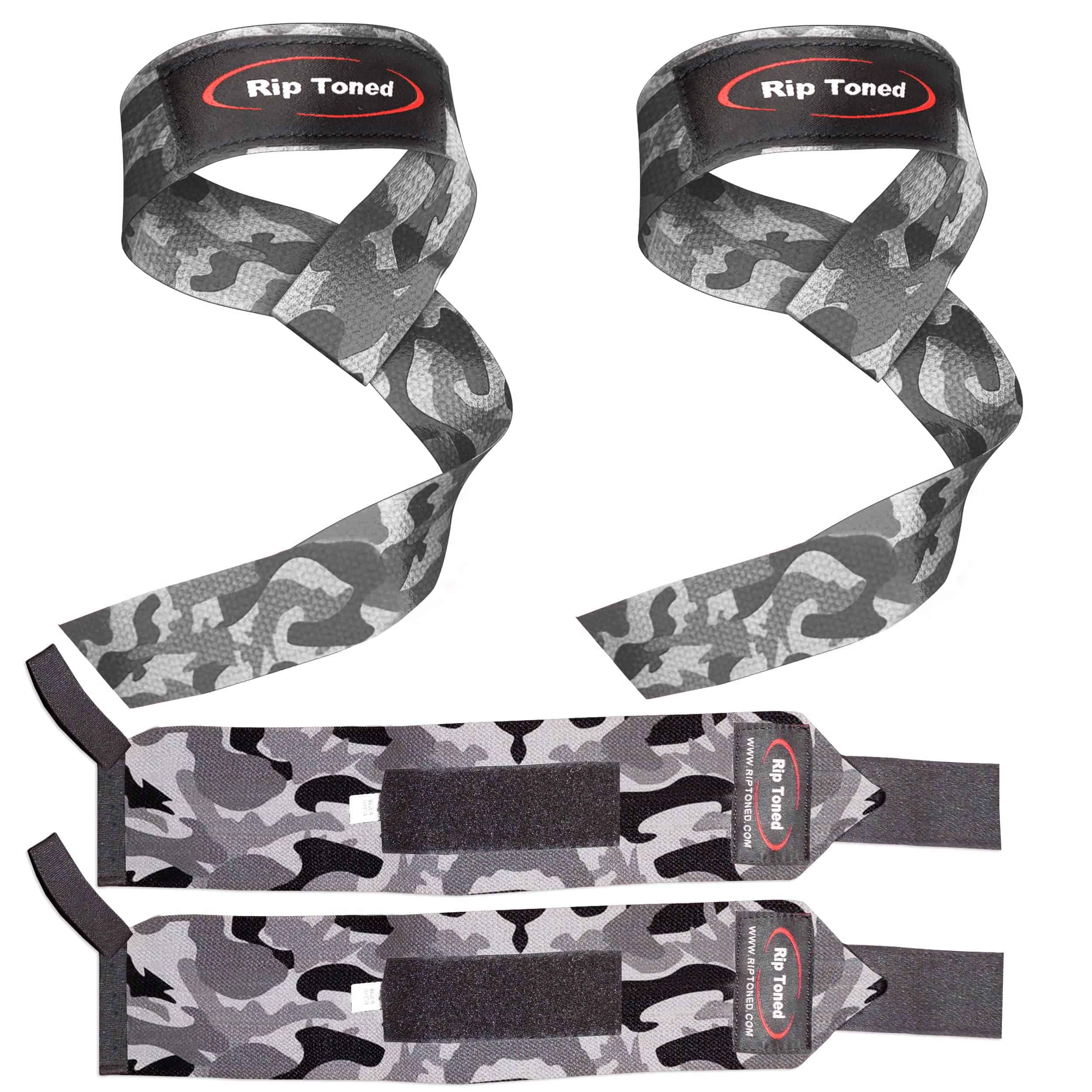 Conjunto de Correas para Levantamiento Rip Toned + Vendajes