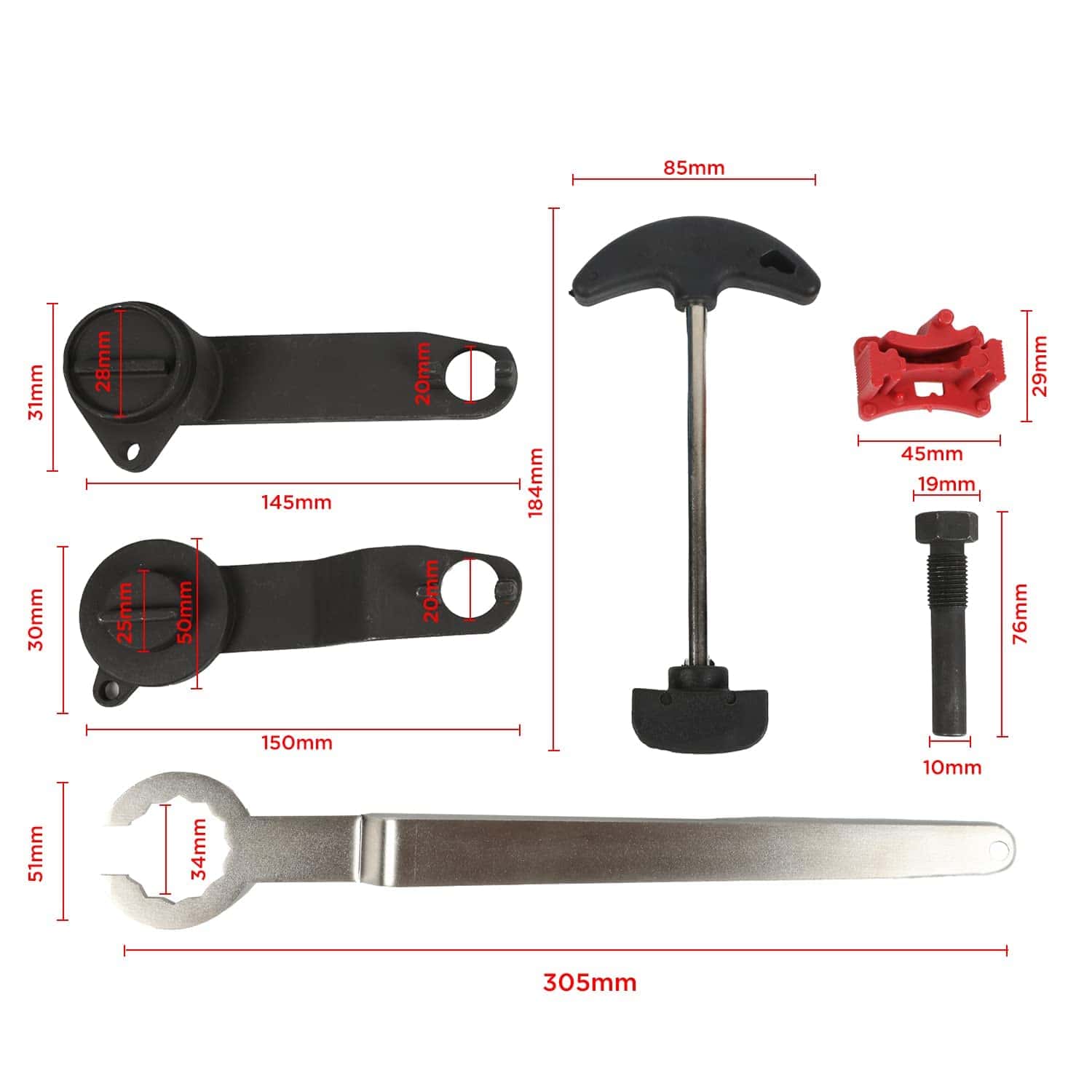 Kit de Herramientas de Correa de Distribución para Motor MR - Imagen 7