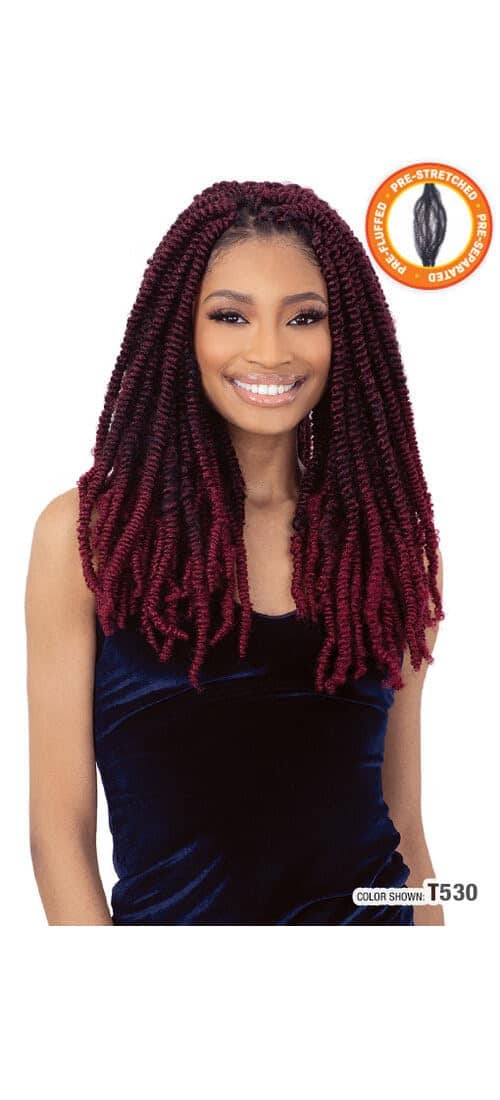 Freetress Braid 3X PRE FLUFFED WATER POPPIN TWIST 28 - Imagen 5