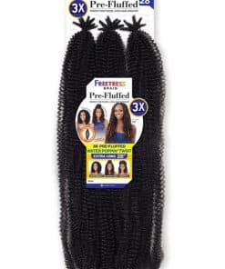 Freetress Braid 3X PRE FLUFFED WATER POPPIN TWIST 28