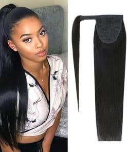 Extensión de Cola de Caballo Recta de Cabello Humano, Cola