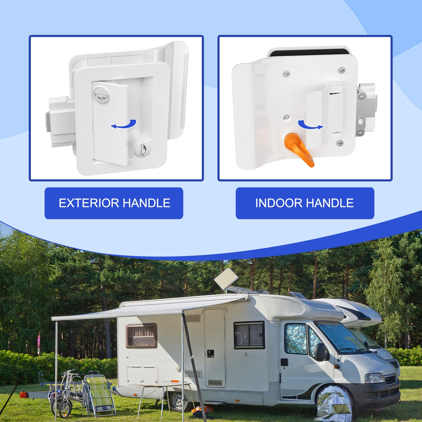 RISTOW Cerraduras de Puerta para RV Mejoradas RL001 con - Imagen 6