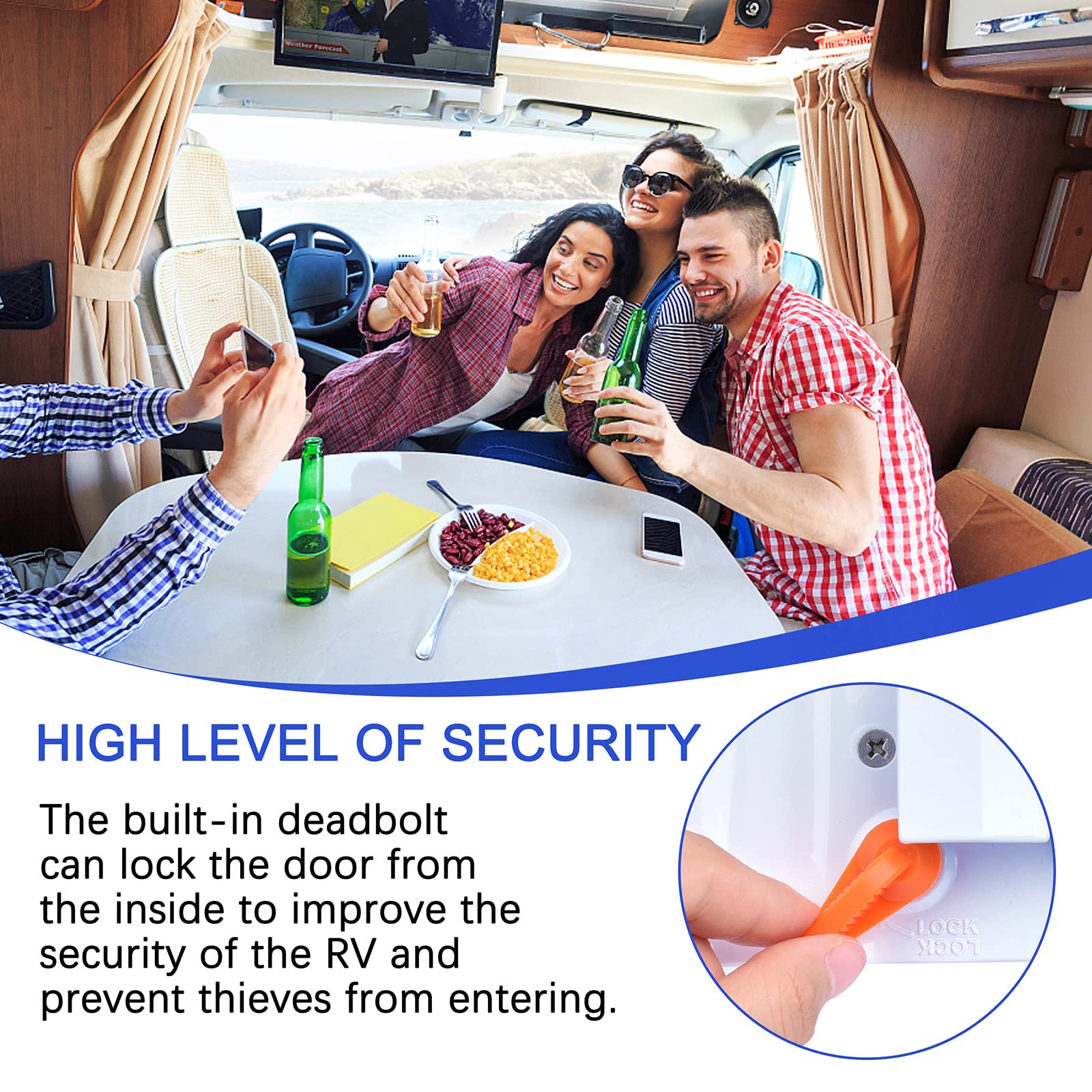 RISTOW Cerraduras de Puerta para RV Mejoradas RL001 con - Imagen 5