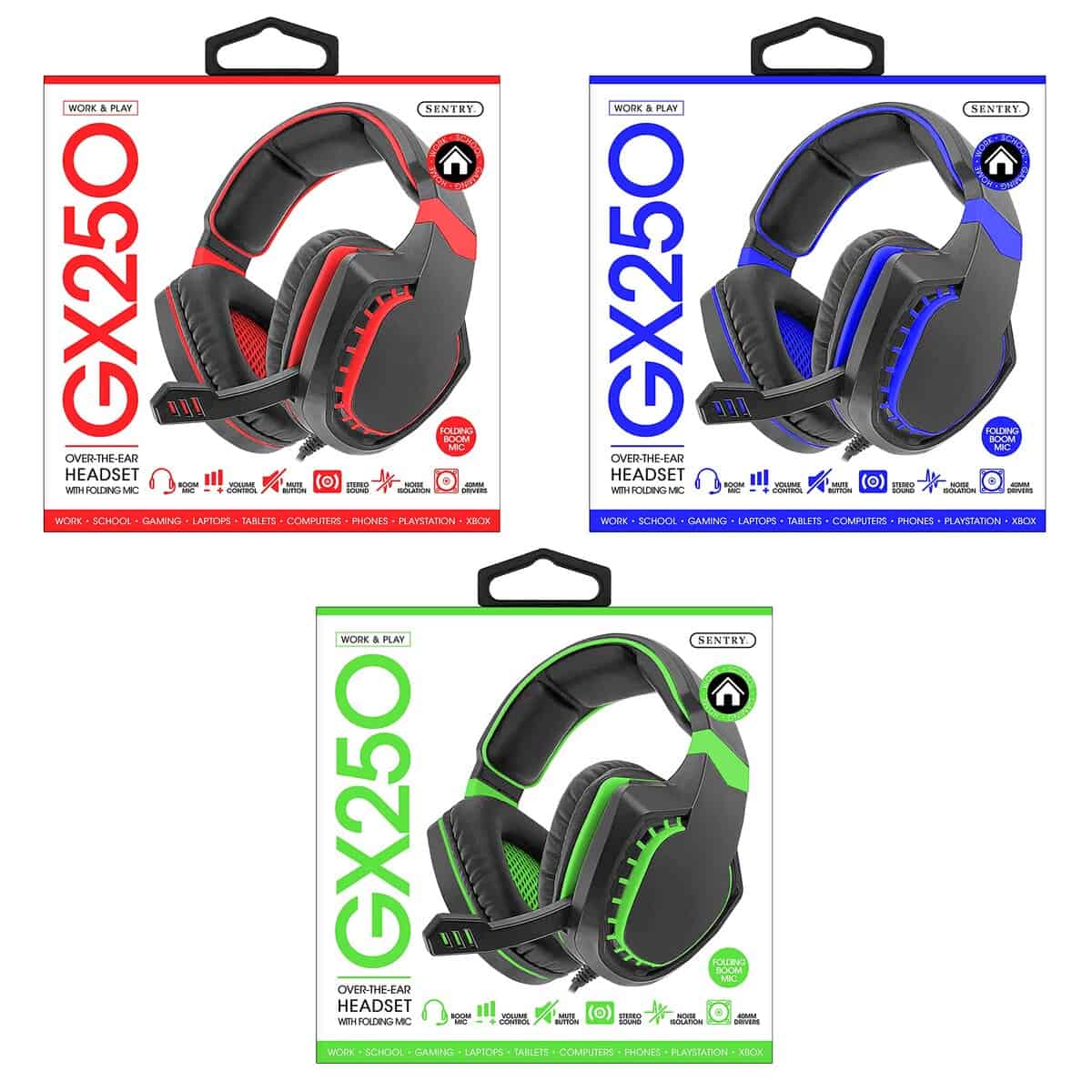 Audífonos de juego de la serie Pro HPXGX250 de Sentry - Imagen 9