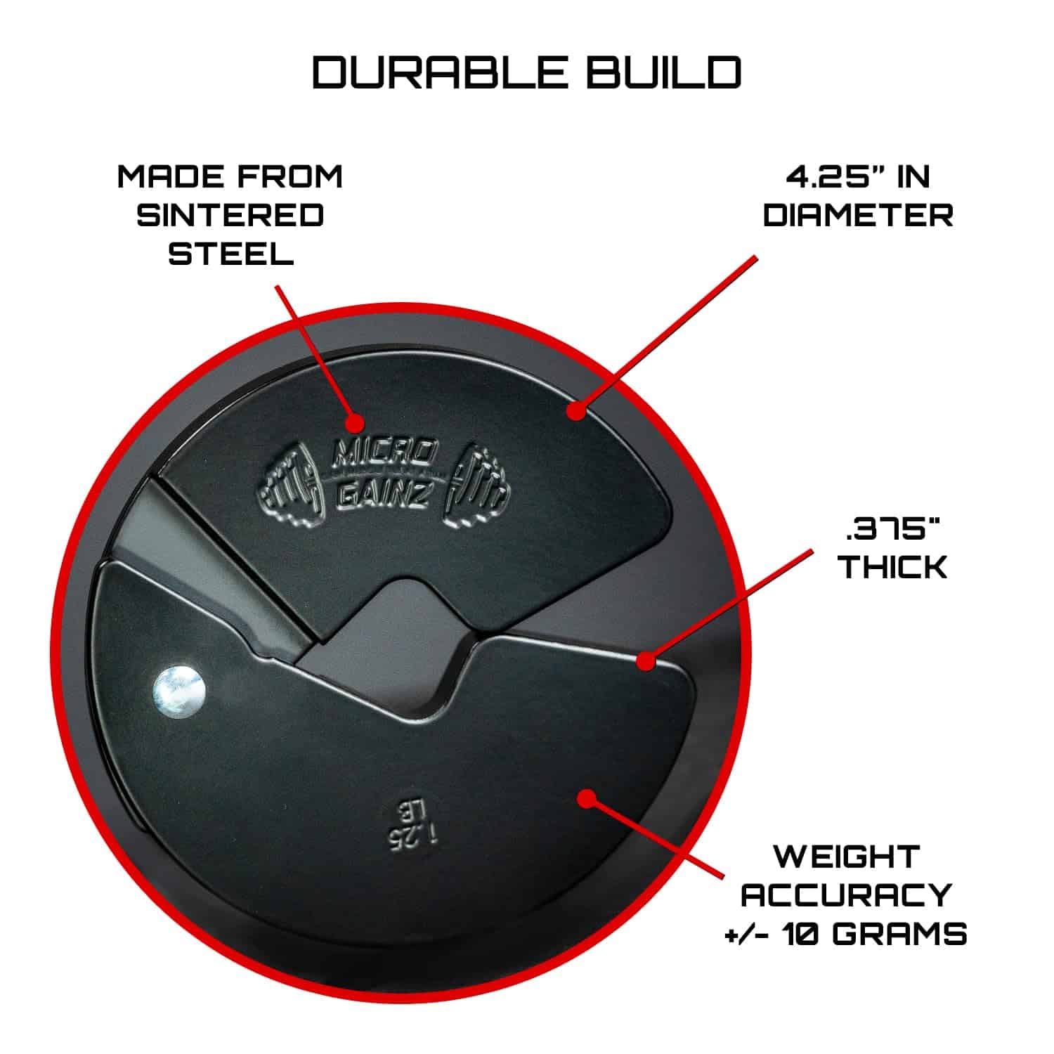 Micro Gainz Placas de Peso Fraccionarias de Mancuerna de - Imagen 4